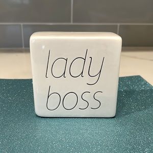 “Lady boss” ceramic decor/paper weight